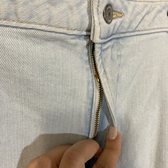 Old Navy High Rise O.G. Straight Super Light Wash Denim Ankle Length Plus Sz 24 - Picture 5 of 11